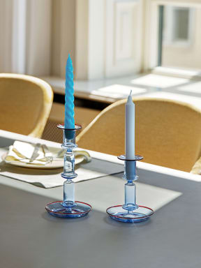 HAY 6er-Set Stabkerzen, Farbe: BLAU/ HELLBLAU/ BLAUGRAU (Bild 1)