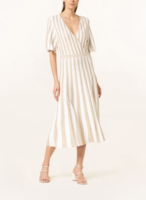 s.Oliver BLACK LABEL Knit dress with glitter thread, Color: WHITE/ BEIGE (Image 1)