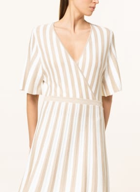 s.Oliver BLACK LABEL Knit dress with glitter thread, Color: WHITE/ BEIGE (Image 1)