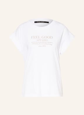 MARC AUREL T-Shirt mit Schmucksteinen, Farbe: WEISS (Bild 1)