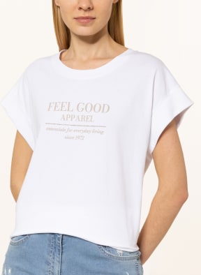 MARC AUREL T-Shirt mit Schmucksteinen, Farbe: WEISS (Bild 1)