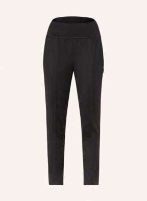 MARC AUREL Trousers in jogger style with tuxedo stripes, Color: BLACK (Image 1)