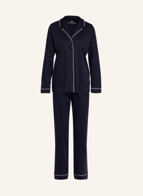 CALIDA Pajamas NIGHT LOVERS, Color: DARK BLUE/ WHITE (Image 1)