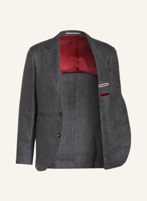 BRUNELLO CUCINELLI Anzugsakko Extra Slim Fit mit Leinen, Farbe: GRAU (Bild 1)