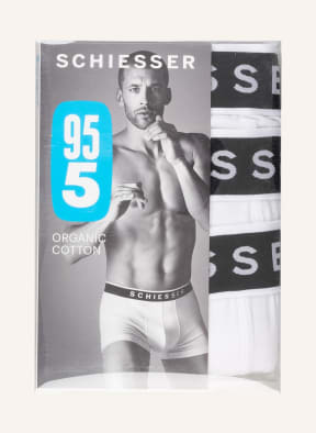 SCHIESSER 3-pack boxer shorts 95/5, Color: WHITE (Image 1)