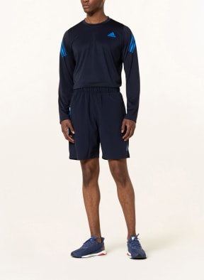 adidas Long sleeve shirt TRAINING ICONS with mesh, Color: DARK BLUE/ BLUE (Image 1)