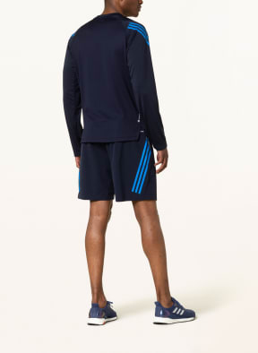 adidas Long sleeve shirt TRAINING ICONS with mesh, Color: DARK BLUE/ BLUE (Image 1)