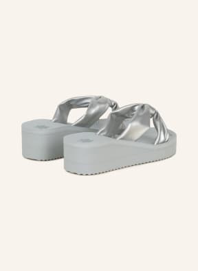 flip*flop Platform slides , Color: LIGHT BLUE/ SILVER (Image 1)