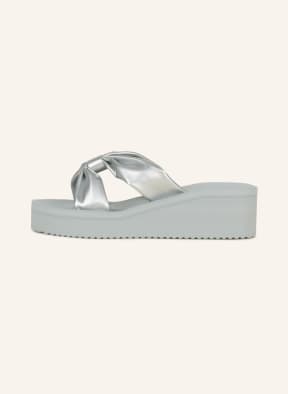 flip*flop Platform slides , Color: LIGHT BLUE/ SILVER (Image 1)