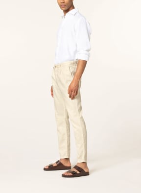ALBERTO Chinos KEN tapered fit with linen , Color: CREAM (Image 1)