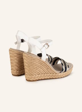TOMMY HILFIGER Wedges, Color: WHITE/ DARK BLUE/ BEIGE (Image 1)