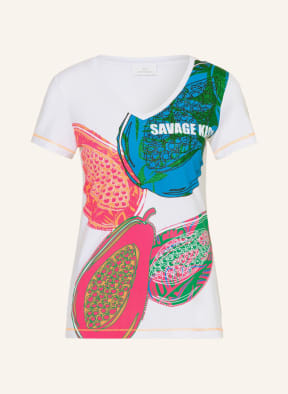 SPORTALM T-shirt , Color: WHITE/ BLUE/ PINK (Image 1)