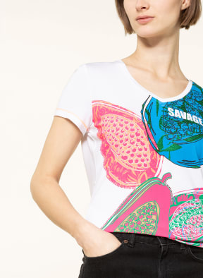 SPORTALM T-shirt , Color: WHITE/ BLUE/ PINK (Image 1)