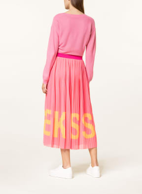 SPORTALM Pleated skirt , Color: ORANGE/ PINK (Image 1)