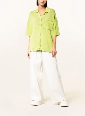 SAMSØE SAMSØE Knit polo shirt MEL, Color: NEON GREEN (Image 1)