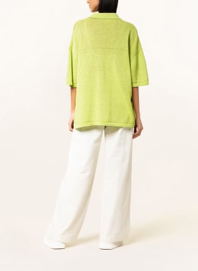 SAMSØE SAMSØE Knit polo shirt MEL, Color: NEON GREEN (Image 1)