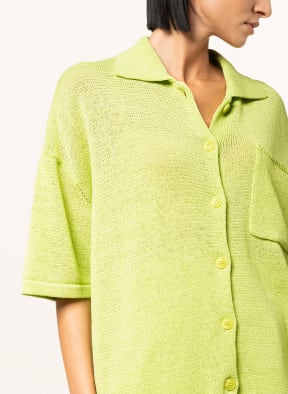 SAMSØE SAMSØE Knit polo shirt MEL, Color: NEON GREEN (Image 1)