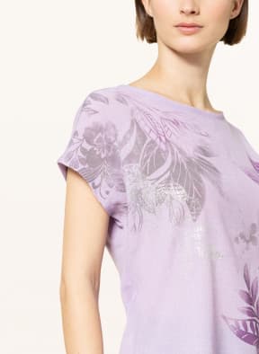 ESPRIT Collection T-shirt in mixed materials, Color: LIGHT PURPLE (Image 1)