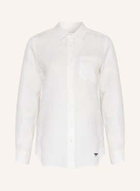 WEEKEND MaxMara Shirt blouse FORTUNA made of linen, Color: WHITE (Image 1)