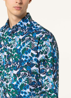 seidensticker Shirt shaped fit , Color: LIGHT BLUE/ DARK BLUE/ GREEN (Image 1)