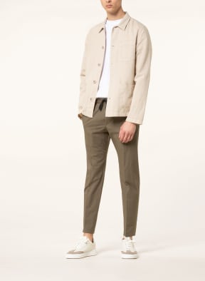 CINQUE Overshirt CISTATION with linen, Color: LIGHT BROWN (Image 1)