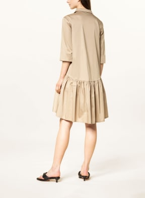 Ana Alcazar Dress with 3/4 sleeve, Color: BEIGE (Image 1)