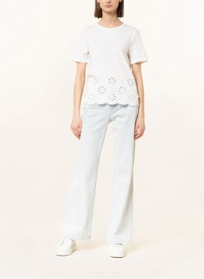 ICHI T-Shirt IHJASMIRA mit Lochspitze , Farbe: WEISS (Bild 1)