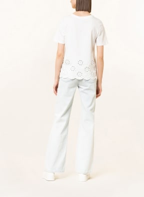 ICHI T-Shirt IHJASMIRA mit Lochspitze , Farbe: WEISS (Bild 1)