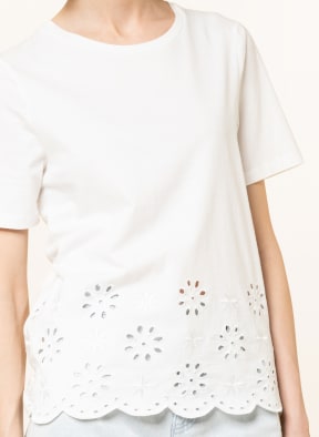 ICHI T-Shirt IHJASMIRA mit Lochspitze , Farbe: WEISS (Bild 1)