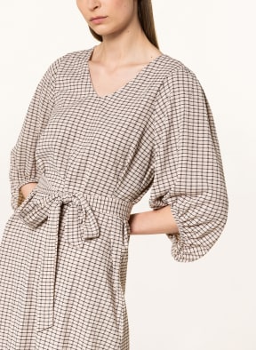 ICHI Kleid IHJUNCA mit 3/4-Arm, Farbe: BEIGE/ SCHWARZ (Bild 1)