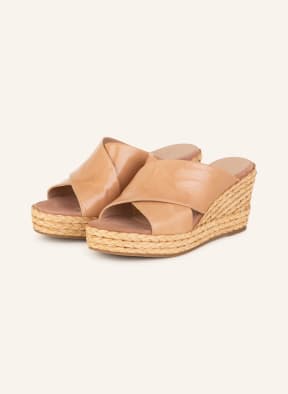 UNISA Platform wedges MECINA, Color: ROSE/ BEIGE (Image 1)