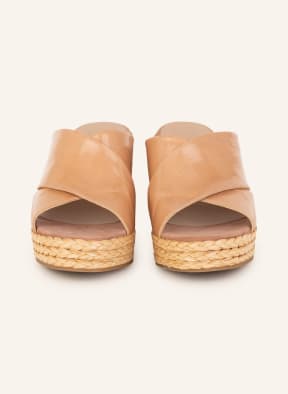 UNISA Platform wedges MECINA, Color: ROSE/ BEIGE (Image 1)