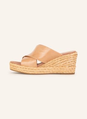 UNISA Platform wedges MECINA, Color: ROSE/ BEIGE (Image 1)
