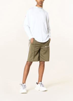 Palm Angels Long sleeve shirt, Color: WHITE/ BLACK/ FUCHSIA (Image 1)