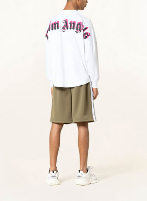 Palm Angels Long sleeve shirt, Color: WHITE/ BLACK/ FUCHSIA (Image 1)