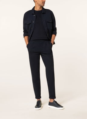MAERZ MUENCHEN Trousers in jogger style , Color: DARK BLUE (Image 1)