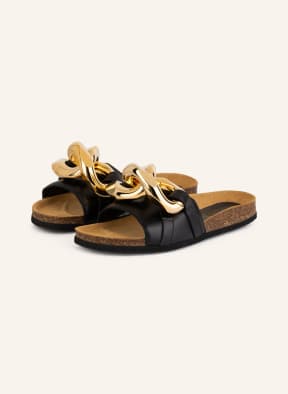 JW ANDERSON Slides CHAIN, Color: BLACK (Image 1)