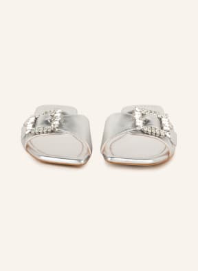 STUART WEITZMAN Slides SHINE, Color: SILVER (Image 1)