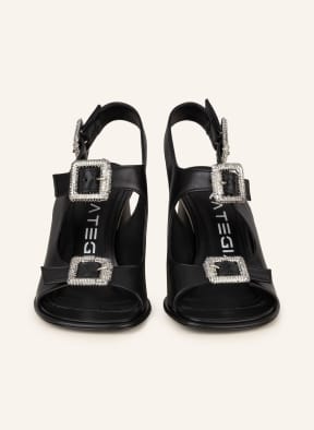 STRATEGIA Sandals, Color: BLACK (Image 1)