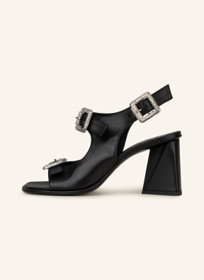 STRATEGIA Sandals, Color: BLACK (Image 1)