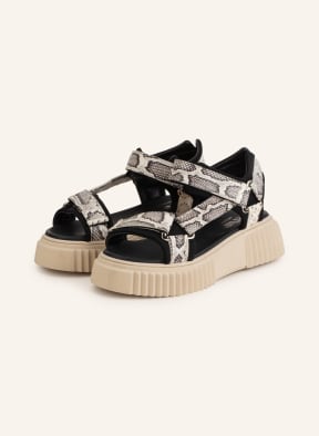Pertini Platform sandals, Color: CREAM/ BLACK/ GRAY (Image 1)