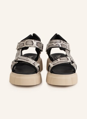 Pertini Platform sandals, Color: CREAM/ BLACK/ GRAY (Image 1)