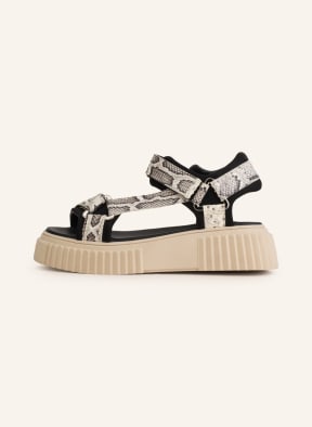 Pertini Platform sandals, Color: CREAM/ BLACK/ GRAY (Image 1)
