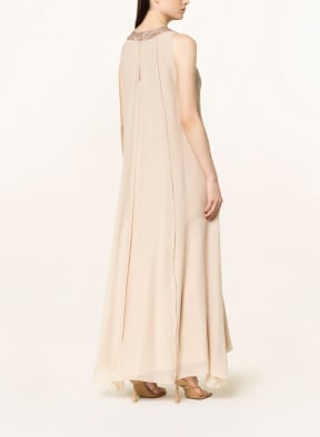 ANTONELLI firenze Silk dress with sequins and glitter yarn, Color: BEIGE (Image 1)