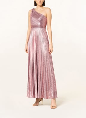 unique One-Shoulder-Abendkleid mit Glitzergarn , Farbe: ROSA (Bild 1)
