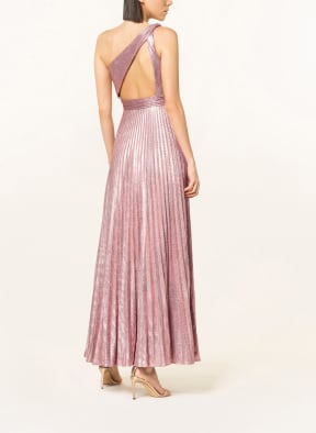 unique One-Shoulder-Abendkleid mit Glitzergarn , Farbe: ROSA (Bild 1)