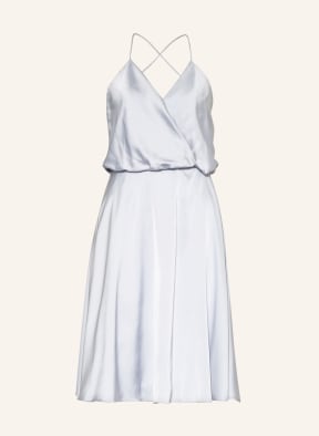 unique Cocktail dress with stole, Color: LIGHT BLUE (Image 1)