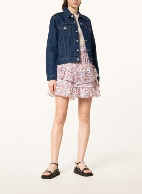 DANTE6 Skirt LUMINOUS, Color: CREAM/ NEON BLUE/ DARK RED (Image 1)