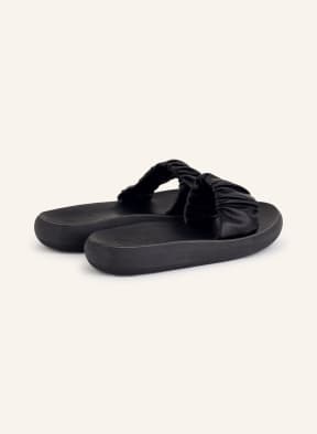 ANCIENT GREEK SANDALS Slides SCRUNCHIE TAYGETE, Color: BLACK (Image 1)