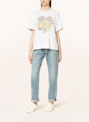RE/DONE T-Shirt, Farbe: ECRU/ GELB/ BLAU (Bild 1)